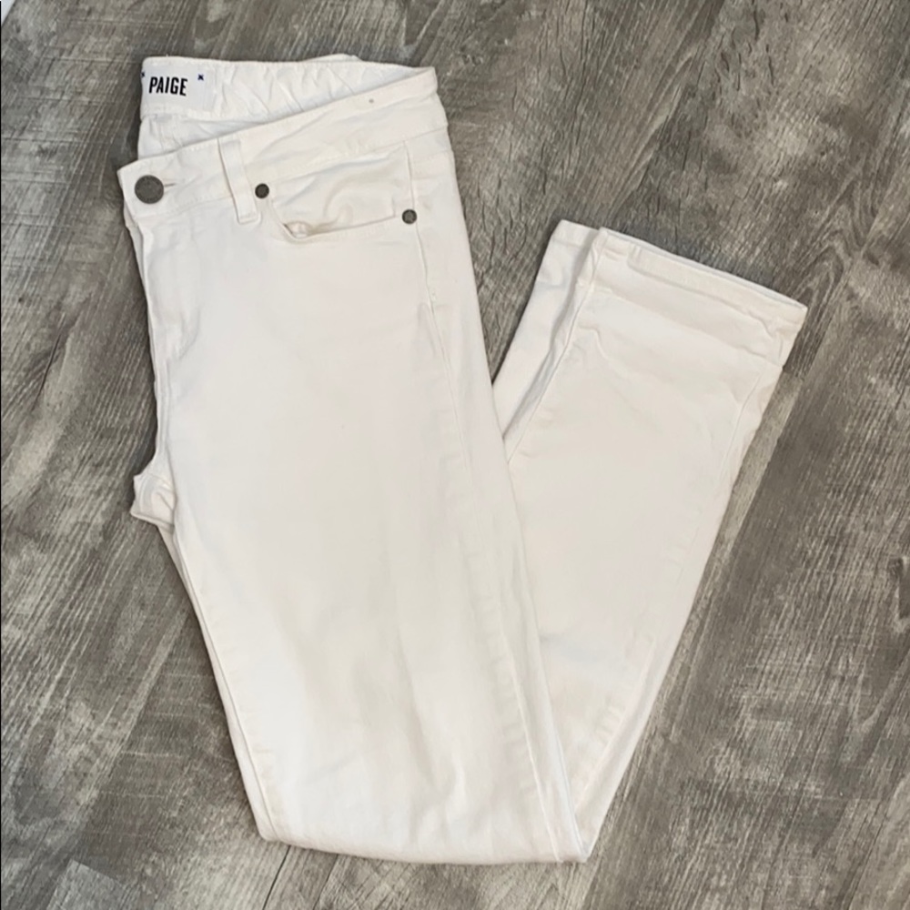 PAIGE Skyline Ankle Peg Optic White jeans - 28
